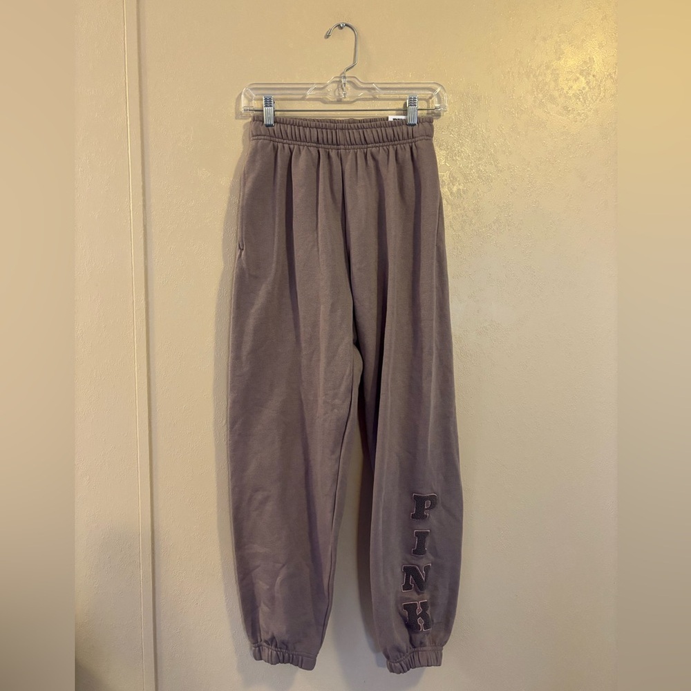 NWT Victoria's Secret PINK Ivy Fleece Campus Sweatpants sz XS